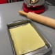 Place the thin butter sheet on a pan or tray and transfer it to the fridge to chill.