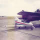 An Acrojet at Randolph AFB, TX, May 1980. An Aerostar Bede similar to an Acrojet was used in the opening scene to "Octopussy".