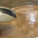 Check to see if the sauce has thickened; it should coat the back of a spoon.