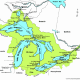 Map of the Great Lakes