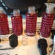 Rosewater filled in the spray bottles ready to be used.