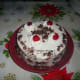 This Black Forest cake is the half ingredients of this recipe.