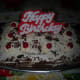 Rectangular Black Forest cake made by me for a client when I was in the Philippines 2013.