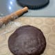 Take the chilled crust out from the fridge. Knead the chocolate pastry dough once or twice on a lightly floured (I used a baking mat) work surface to soften.