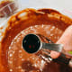 Add a teaspoon of vanilla. Stir to incorporate.