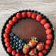 The chocolate tart.