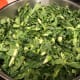 2 lbs of raw sliced collards in a 2-qt stockpot