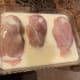The chicken needs to soak in the buttermilk for at least 1 hour. If you have thicker cuts it may be a good idea to extend that time.