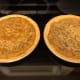 Pecan pies out of the oven