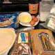 Ingredients gathered for pecan pies