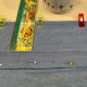Or, measure where you will sew a new hemline, which is the stitching of the original hem.