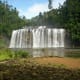 Tinuy-an Falls, Surigao del Sur, Philippines. Photo taken from the picnic cottage
