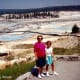 My mother and niece at the Fountain Paint Pots area
