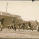 Forward pass in a football game. Georgia Tech Auburn football game Thanksgiving 1921