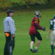 My oldest son (19) as wide receiver playing junior high school football.