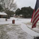 Looking out from the front of our home.