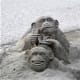 Sand sculpture, Playa de las Canteras.