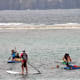 Paddleboarding off Playa de las Canteras.