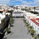 View from the cathedral on to Plaza de Santa Ana, Las Palmas.