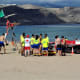 Lifeguard training on Playa de las Canteras.