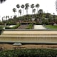 Water feature stretching up the hill.