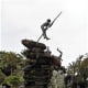 The Guanche sculpture, Parque Doramas, Las Palmas.