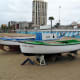 Fishing boats on Playa de las Alcaravaneras.