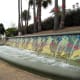 Colorfully tiled water feature, Parque Doramas.