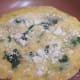 Immediately add the crumbled feta cheese