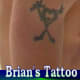 Brian's tattoo on his upper right arm.