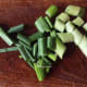 Slices of scallion.
