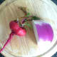 Chioggia beetroot and white turnip