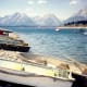 Boats on Jackson Lake