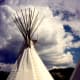 Teepee on grounds of Dornan's Chuck Wagon