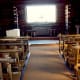 Inside the non-denominational Chapel of The Transfiguration
