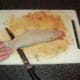 Skinning a codling fillet