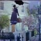 The memorable scene with the flying umbrella.