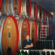 Large barrels of Slovenian Oak at Nino Negri Winery
