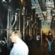 Stainless steel fermenters at Nino Negri Winery
