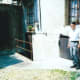 Unmarked entrance to Marsetti Winery located in two rooms beneath the house on the right.