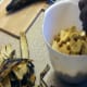 Prep the plantains and cut it into cubes. Make sure you choose only ripe plantains