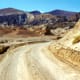 This is a one-way road through 20 Mule Team Canyon.