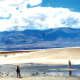 People exploring Badwater Basin