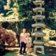 My mother and niece in the Portland, Oregon Japanese Garden