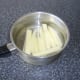 Chipped potatoes ready to be boiled