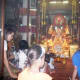 Praying at the temple