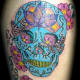 Day of the Dead skull tattoo