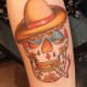 Day of the Dead skull tattoo