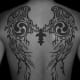 Tribal wings use the wing shape and fill in with symbols.