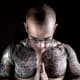 Male with chest tattoo